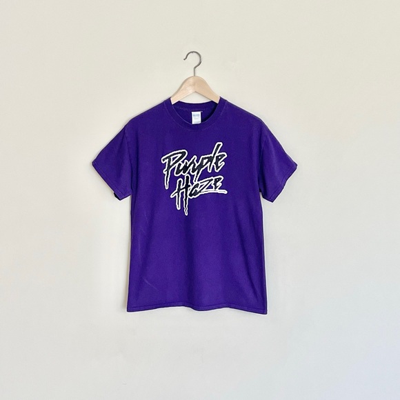 Purple Haze Graphic Prince Font Graphic Purple T Shirt Adult size Medium - Picture 1 of 6